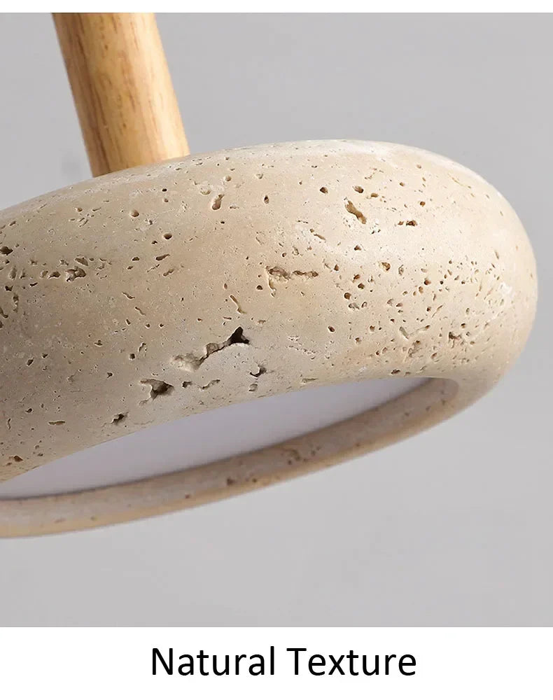 Wabi-Sabi-Pendelleuchte Albula 5820 aus Naturstein