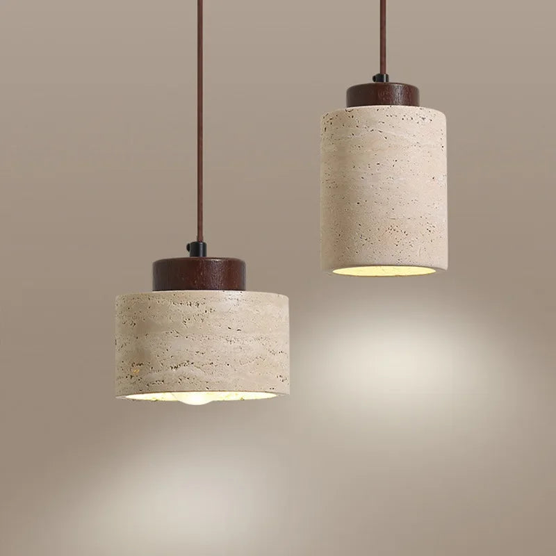 Moderne Pendelleuchte Andiast 5237 aus Naturstein – Davos & Co.