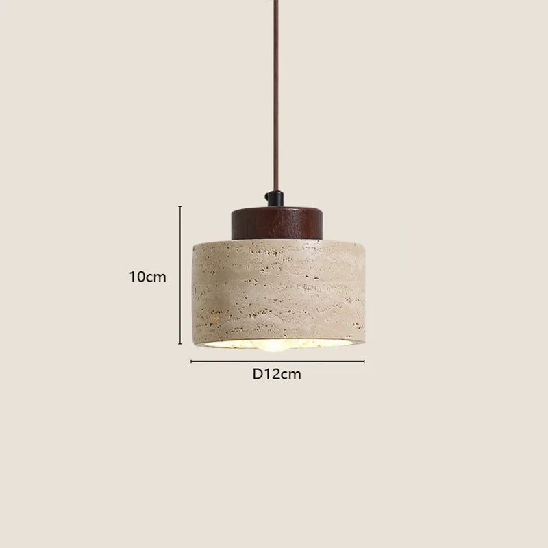 Moderne Pendelleuchte Andiast 5237 aus Naturstein