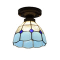 Tiffany-Kronleuchter Sörenberg 5333 aus Buntglas – Davos & Co.