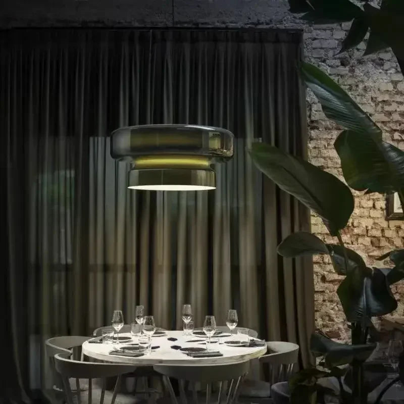 Moderne Pendelleuchte Sertig 9020 aus Glas – Ansicht 5 – Davos & Co.