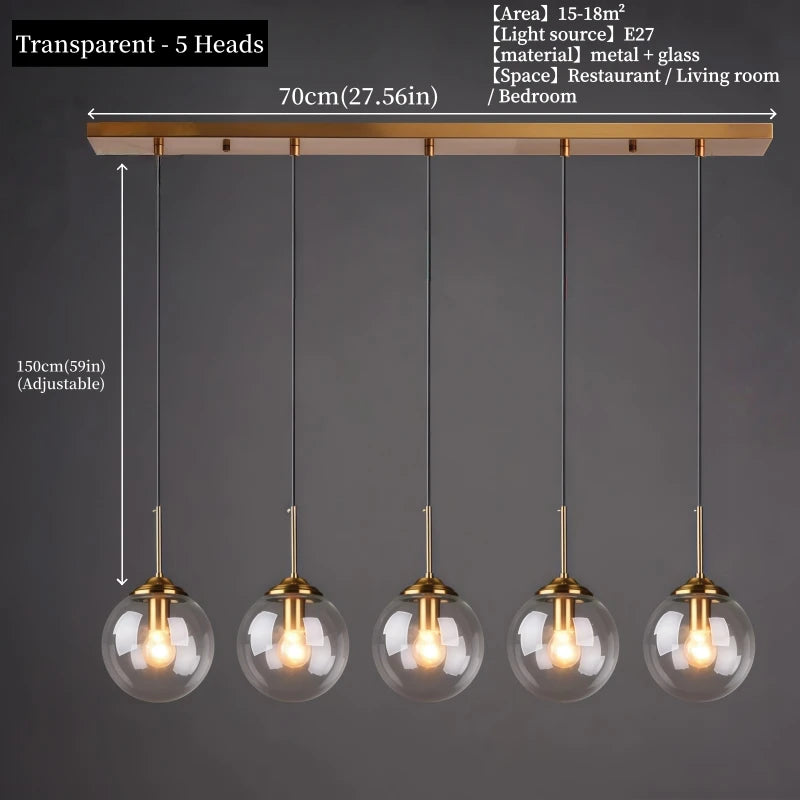 Skandinavische Pendelleuchte Seewis 9486 aus Glas und Metall – Ansicht 33 – Davos & Co.