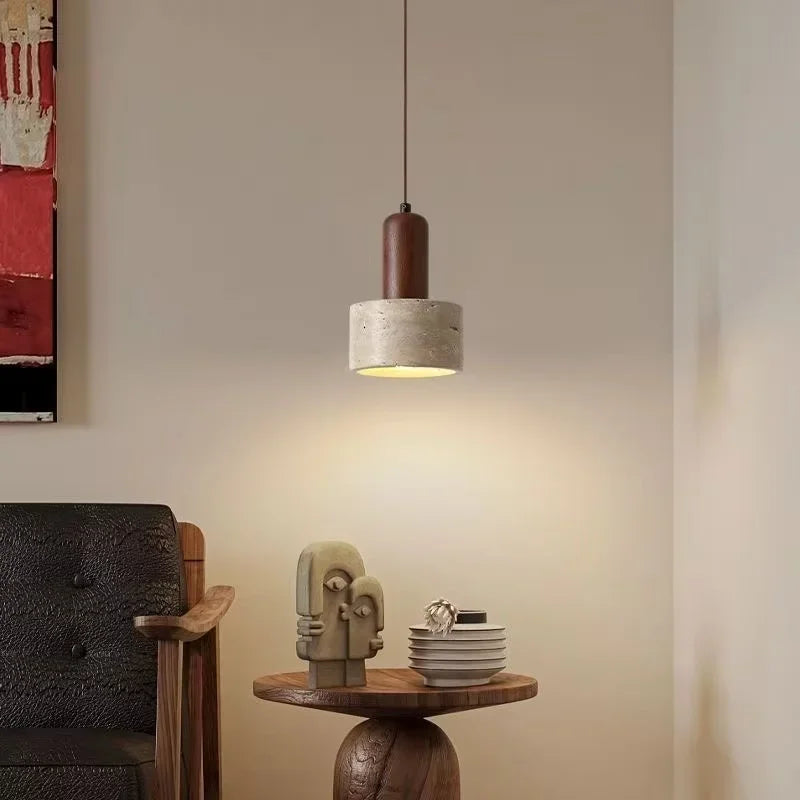Wabi-Sabi-Pendelleuchte Bonaduz 7587 aus Travertin und Marmor – Ansicht 13 – Davos & Co.