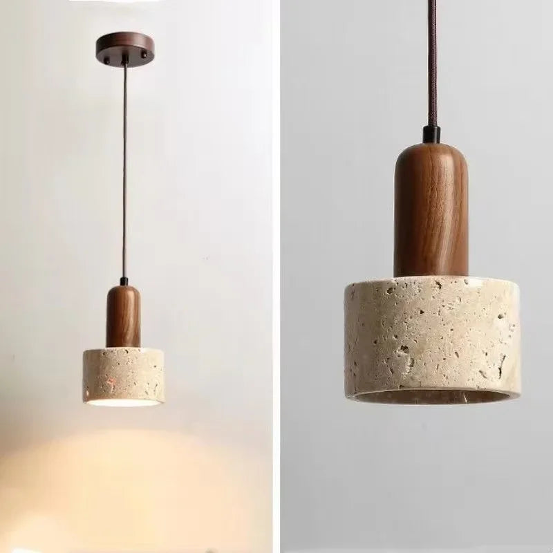 Wabi-Sabi-Pendelleuchte Bonaduz 7587 aus Travertin und Marmor – Ansicht 14 – Davos & Co.