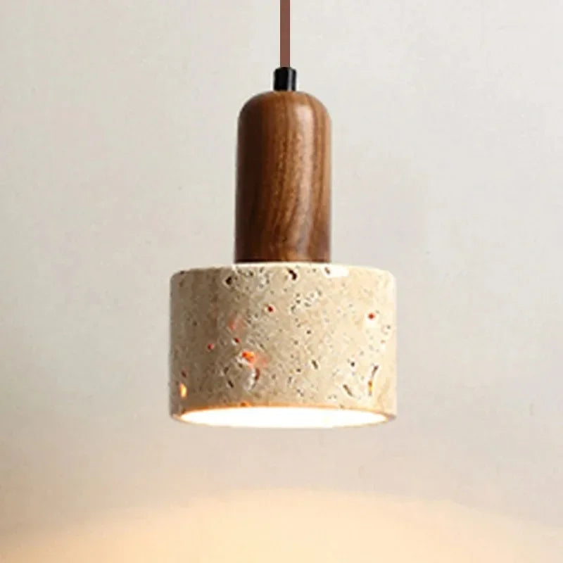 Wabi-Sabi-Pendelleuchte Bonaduz 7587 aus Travertin und Marmor – Ansicht 16 – Davos & Co.