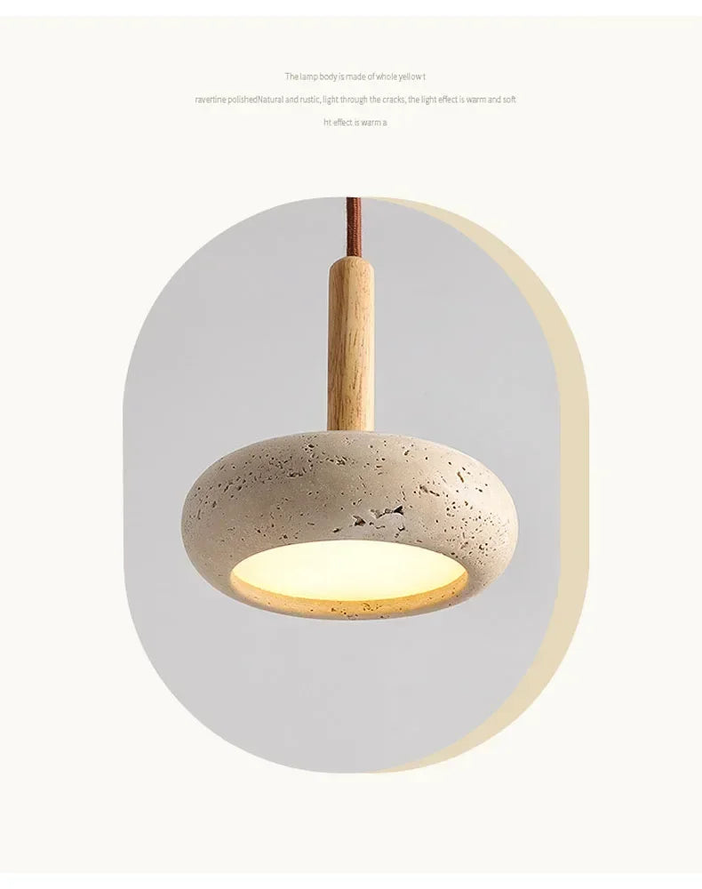 Wabi-Sabi-Pendelleuchte Albula 5820 aus Naturstein – Ansicht 10 – Davos & Co.