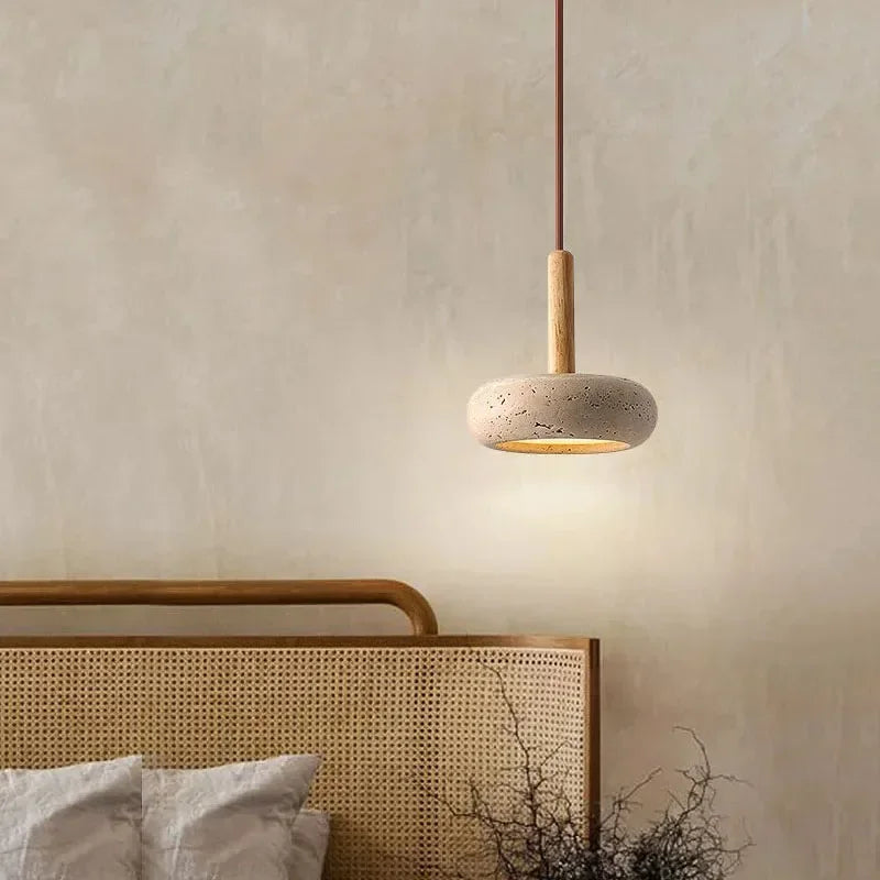 Wabi-Sabi-Pendelleuchte Albula 5820 aus Naturstein – Ansicht 3 – Davos & Co.