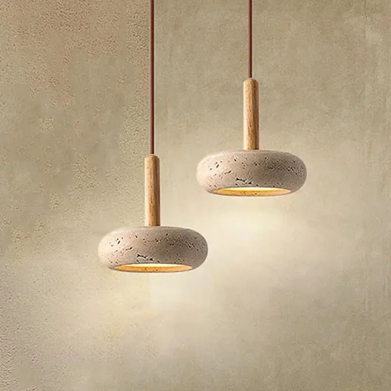 Wabi-Sabi-Pendelleuchte Albula 5820 aus Naturstein – Ansicht 5 – Davos & Co.