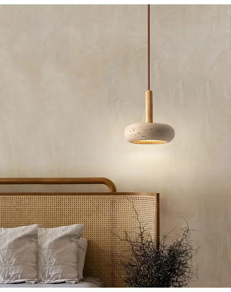 Wabi-Sabi-Pendelleuchte Albula 5820 aus Naturstein – Ansicht 9 – Davos & Co.
