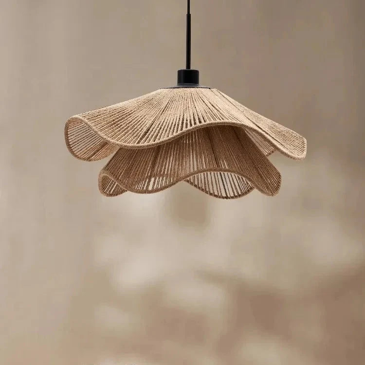 Pendelleuchte Guarda 7745 aus Rattan und Seil – Ansicht 3 – Davos & Co.