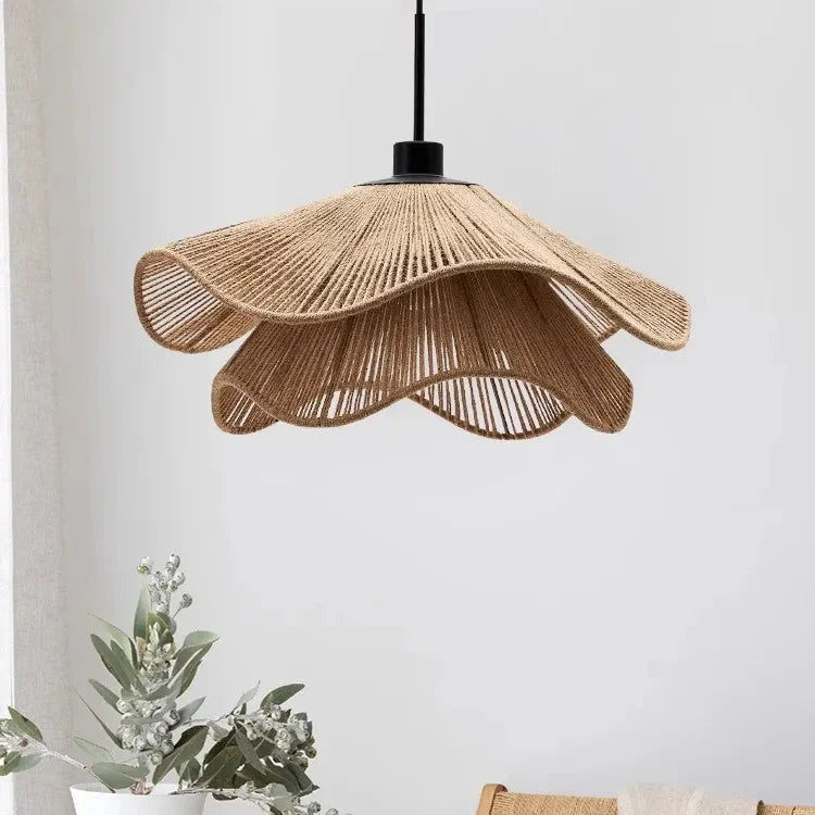Pendelleuchte Guarda 7745 aus Rattan und Seil – Ansicht 4 – Davos & Co.