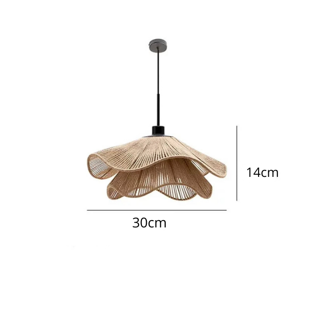 Pendelleuchte Guarda 7745 aus Rattan und Seil – Ansicht 5 – Davos & Co.