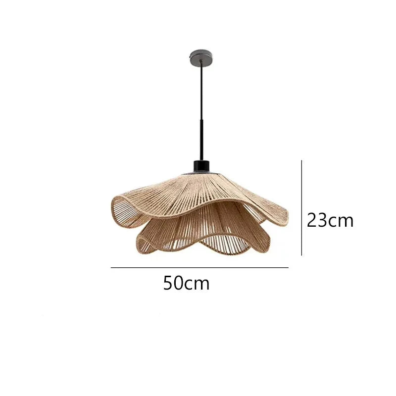 Pendelleuchte Guarda 7745 aus Rattan und Seil – Ansicht 7 – Davos & Co.