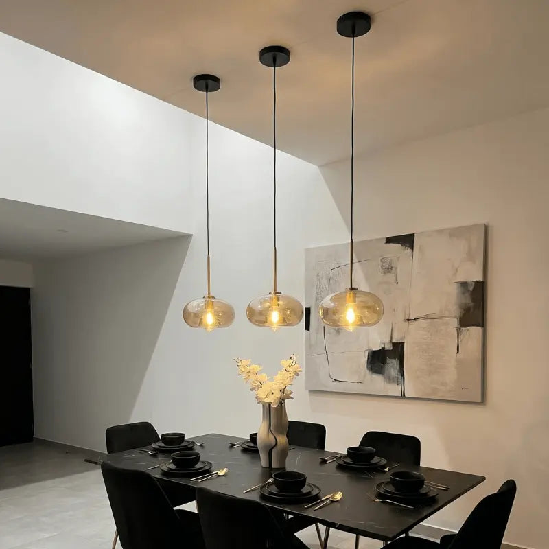 Industrial-Pendelleuchte Vrin 6107 aus Glas – Ansicht 4 – Davos & Co.