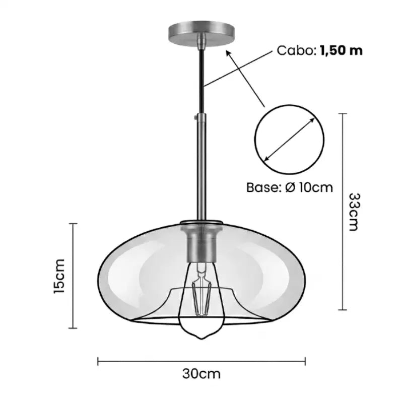 Industrial-Pendelleuchte Vrin 6107 aus Glas – Ansicht 9 – Davos & Co.