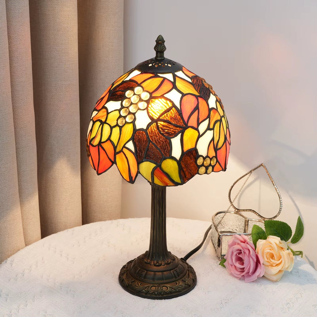 Tiffany-Tischleuchte Montreux 9423 aus Buntglas – Ansicht 2 – Davos & Co.