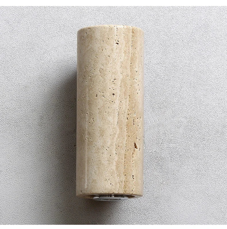 Wabi-Sabi-Wandleuchte Trimmis 1800 aus Travertin und Marmor – Ansicht 18 – Davos & Co.