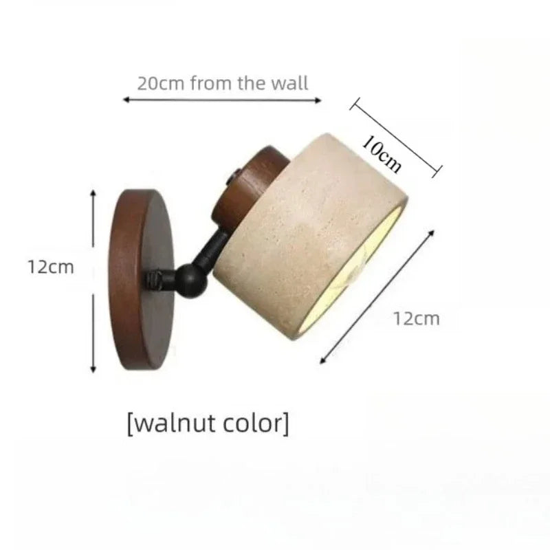 Wabi-Sabi-Wandleuchte Jenaz 3333 aus Naturstein – Ansicht 10 – Davos & Co.