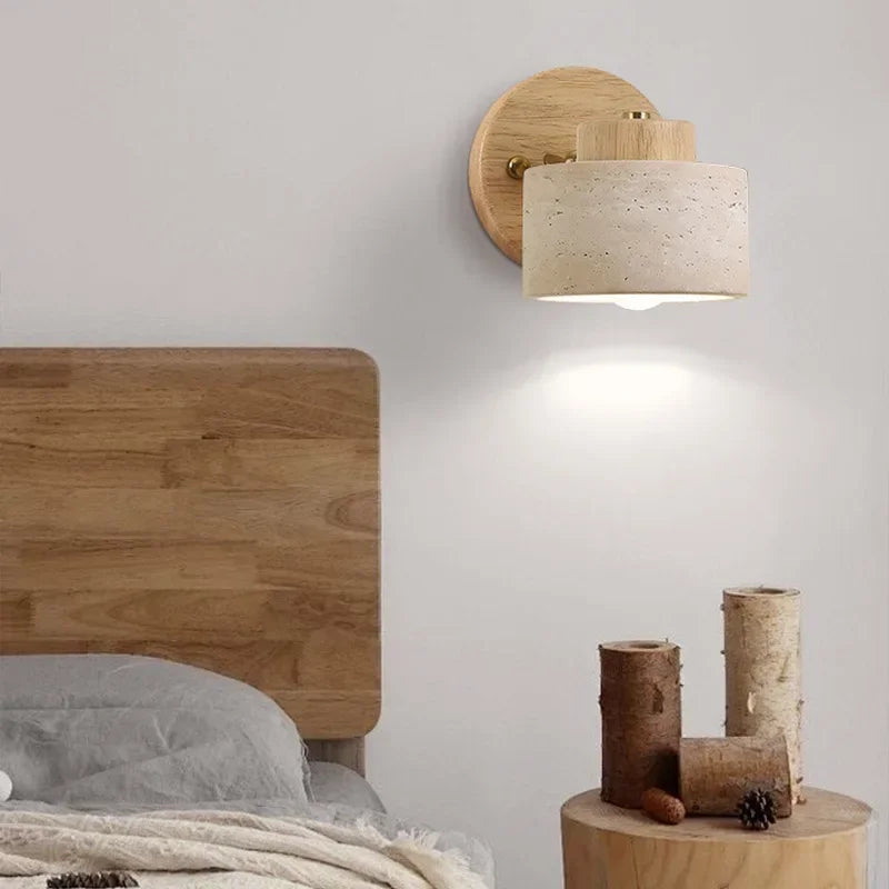 Wabi-Sabi-Wandleuchte Jenaz 3333 aus Naturstein – Ansicht 7 – Davos & Co.